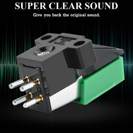 Record Player Stylus, 3-Speed 13mm Pitch Record Cartridge Stylus Needle Replacement for AT95E, Super Clear Sound