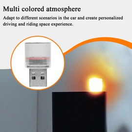 Interior Atmosphere Light - USB Car Ambient Light | Plug-and-Play Design, Compact Automotive Interior Lamp With 7 Modes for Truck Sedan RV