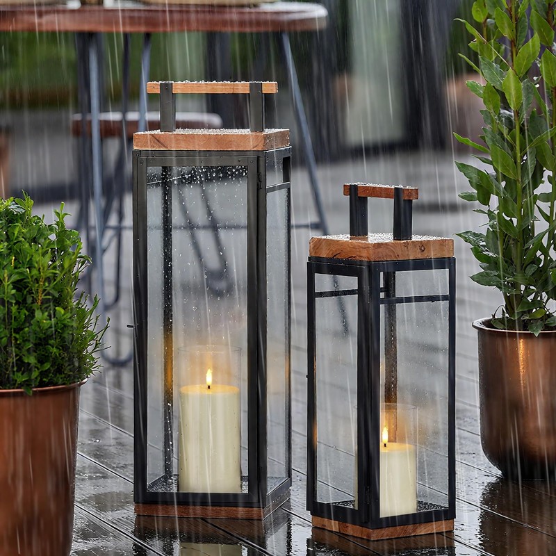 Zevanor 4" x 7" Large Flameless Pillar Waterproof LED Acrylic