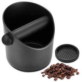 HuLuHouse®Caja de Café Espresso, con Barra ExtraíBle y Base Antideslizante que Absorbe Los Golpes, Estilo Barista Duradero para El Hogar Tienda Cocina Oficina Bar Barista