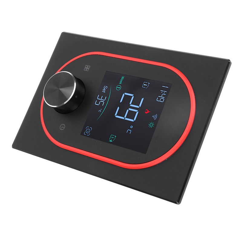 Smart Color Thermostat LCD Programmable Knob Control Touchscreen Water Heating