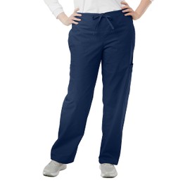 SPECTRUM UNIFORMS Unisex Scrub Pant Cargo Pant | Elastic and Drawstring Waist Soft Fabric Ideal for Medical Professionals Lab Work Wear Nurse Pant Navy