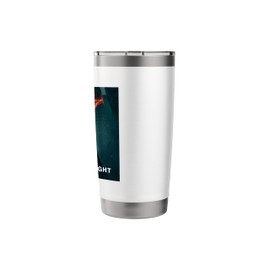 Epic Dog Hero Parody – Moody Cityscape & Fire Symbol Art Stainless Steel Insulated Tumbler
