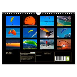 Frei sein - Paragliding (Wandkalender 2026 DIN A4 quer), CALVENDO Monatskalender