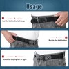 LEACOOLKEY 4 Pack No Buckle Invisible Stretch Belt Buckle-Free Elastic