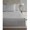 Rapport Luxury Super Soft Percale Plain 16" Deep Single Grey