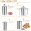 Stainless Steel Ham Press Maker,Meat Press Cooker with Thermometer Multifunctional