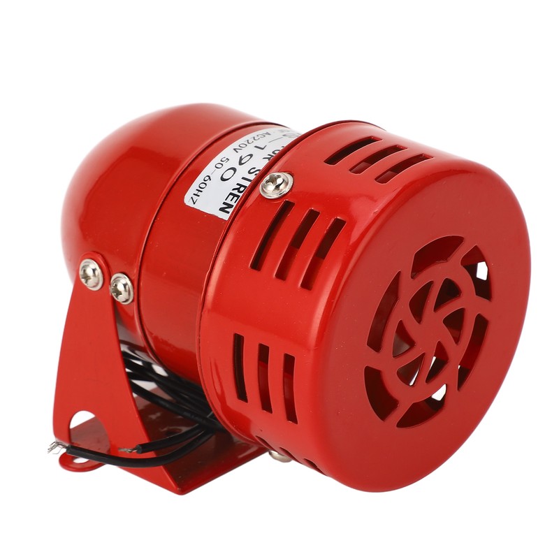 Industrial Motor Alarm Bell Red Color Steel Mini Horn Sound