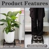 Goooxim Heavy Duty Plant Caddy with Wheels 12Inch - 200lb
