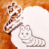 BAKERLOGY Cute Caterpillar Cookie Cutter - Detailed Cookie Cutter Design