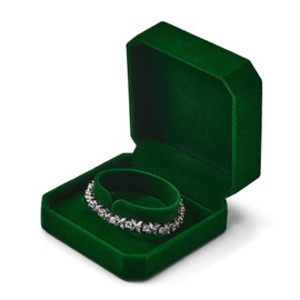 Oirlv Luxury Velvet Bangle Box for Storage & Gifting Elegant Bracelet Case with Soft Lining for Jewellery Organisation Valentines & Anniversaries