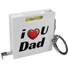 'I Love You Dad' Keyring Tape Measure/Spirit Level Tool (KM00042076)