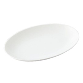Oval P02201 21 Oval Medium Plate, White
