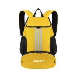 EULANT Football Backpack with Shoe Compartment, Multifunctional Backpack with Bottom Compartment, Waterproof Sports Bags for Basketball, Volleyball, Swimming, Training, Beach, Yoga, yellow, Backpack