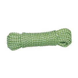 Amig - Corda in plastica intrecciata verde e bianco Mod.20120 | Cordino multiuso in polipropilene per stendibiancheria, supporti per teloni, giardinaggio, agricoltura o pesca