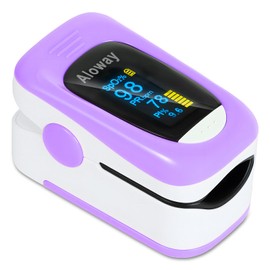 Oximeter, blood oxygen monitor, Pulse Oximeter, oxygen monitor fingertip, Fingertip Pulse Oximeter purple