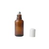 ASTRQLE 3PCS 30ml/ 1oz Empty Amber Glass Roll-on Bottles with