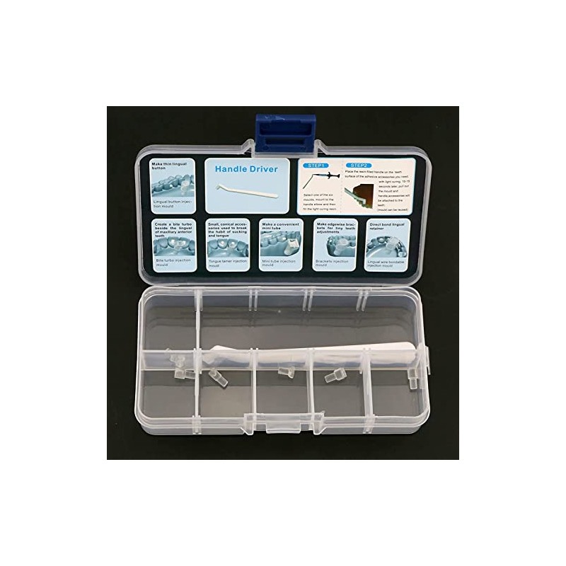 1 juego de mini moldes de ortodoncia dental, kit de