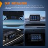 Nilight 4 Gang Rocker Switch Box 4 Holes Panel Detachable