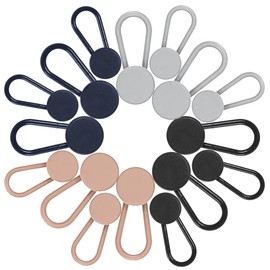 H HOME-MART 16 PCS Button Extenders for Jeans,Pants Waist Button Extender for Women Men,4 Colors Pant Waistband Expander, Ceryvop Pants Waist Extension 1-1.4 Inches