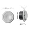 Diameter 160 mm, white plate valve, stainless steel exhaust valve,