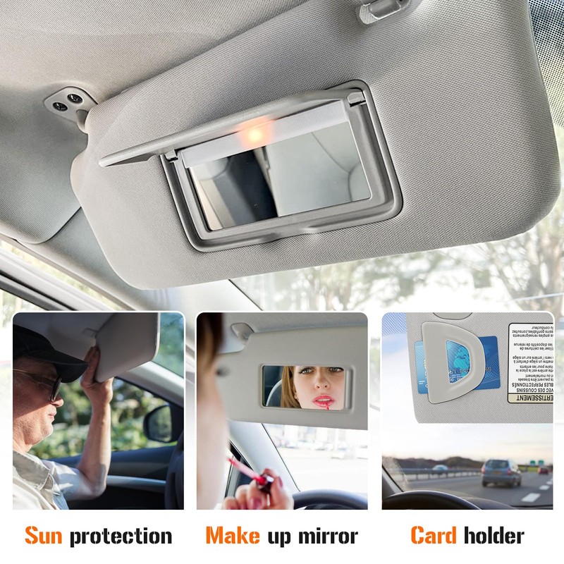 Sun Visor with Vanity Light for 2013-2018 Nissan Altima Without