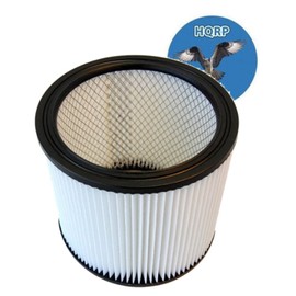HQRP HEPA Cartridge Filter compatible with Shop-Vac wet/dry vacs 5 gallons and above (except 5 gallon portable model H87 Series and Hang Up vacs) + HQRP Coaster