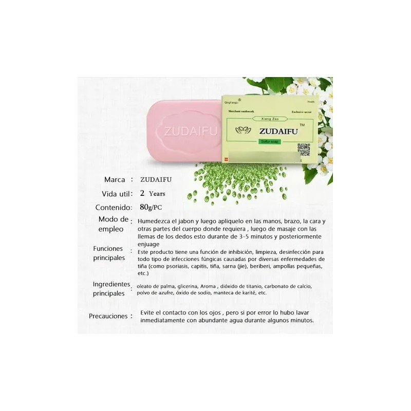 Jabon Zudaifu Original Para Psoriasis Y Bacterias En La Piel