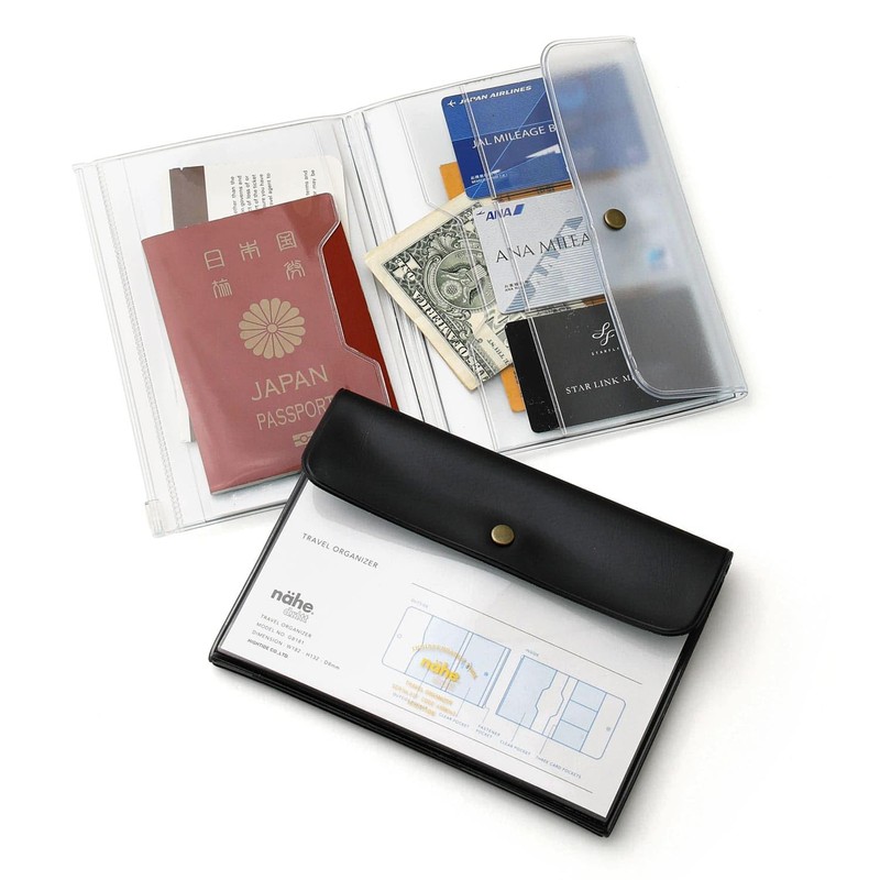 nahe travel organizer, clear gray