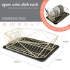 Kitchen Details Geode Deluxe Dish Drying Rack with Drain Board
