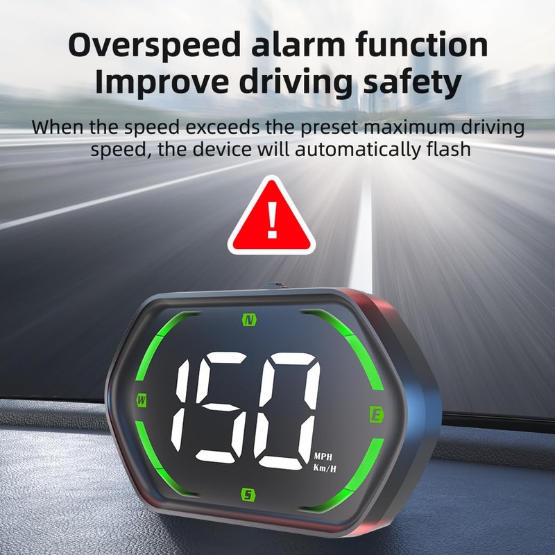 SinoTrack Universal GPS Speedometer, Car HUD Display with Large Screen