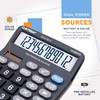 Premium Commercial 12-Digit Large Desktop Calculator with Huge 5-Inch LCD