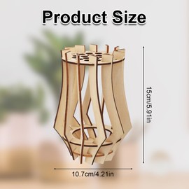 BOXOB Wooden Puzzle Flower Vase, Display Stand for Flowers Rustic Wooden Vase Bouquet Building Set for Daffodils Tulips Roses Sunflower Lotus