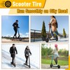 10x2.75-6.5 Scooter Tire, Electric 10 inch Rubber Tubeless Wheels Off-Road