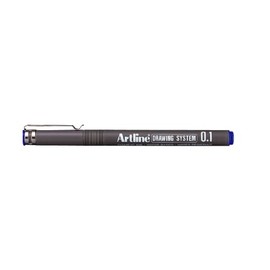 Artline 0.1mm Drawing System - Blue (Pack of 12)