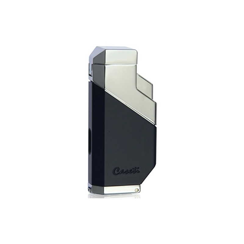 Caseti Men's Cozmo Triple Flame Cigar Lighter, Matte Blue