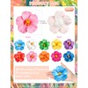 40 Pcs Hawaiian Artificial Tropical Hibiscus Flowers(10 Colors)