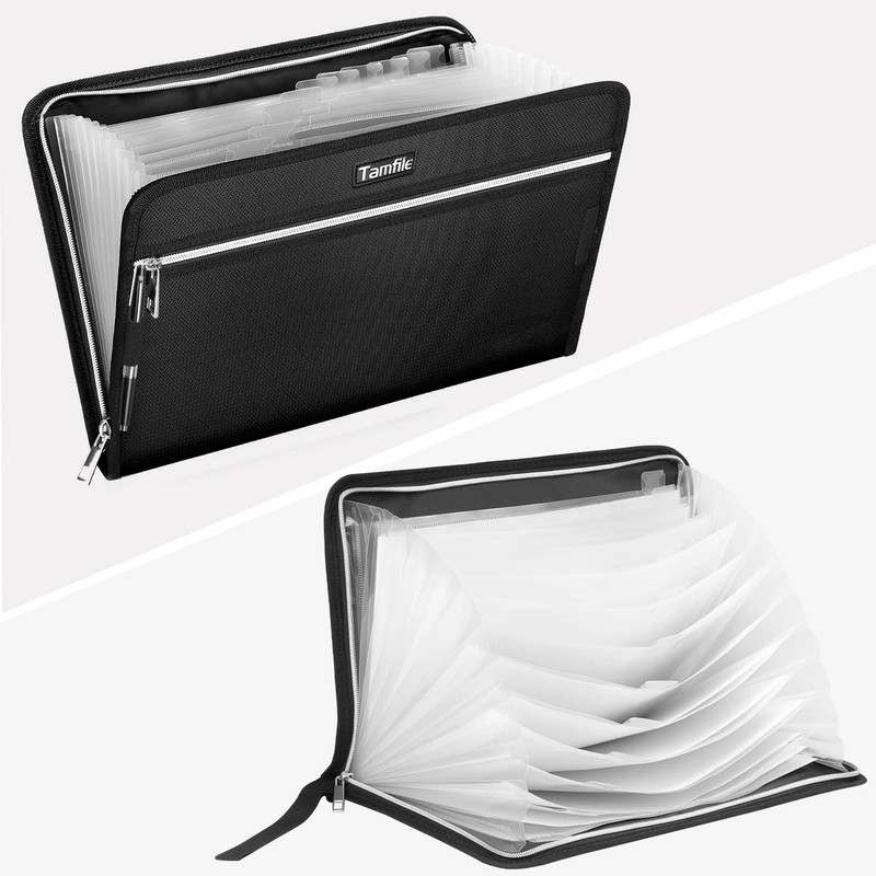 Tamfile Document Folder A4, 13 Compartments Expanding Folder Organiser Fireproof