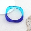 GIGB PBDK Chunky Transparent Colorful Acrylic Bracelet,Wide Thick Square Round
