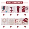 FREEBLOSS 6 Set DIY Santa Claus Kit DIY Macrame Santa