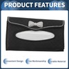 X AUTOHAUX Car Tissue Holder Car Tissue Box Organizer Rhombus