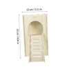 Totority Wooden Guinea Pig Hideout House with Ramp Multi Small