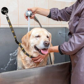 Pet Bathing Tether Straps with Suction Cup Dog Bathing & Grooming Suction Cup with Grooming Loop - Industrial-Strength Suction Cup for Attaching Dog Bathing Restraints to Grooming Tub Walls