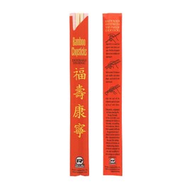 Royal Premium Disposable Bamboo Chopsticks, 9 Inch Sleeved and Separated, UV Treated, Case of 1000