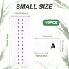 A-Z 26 White Letters Tabs Sticky Alphabet Tabs, 260 Pcs