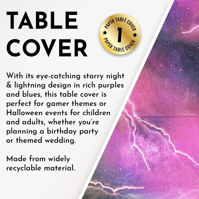 Totely Starry Night Table Cover Pack Of 6-180cm x 120cm