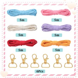 SUNNYCLUE 6 Set Schlüsselanhänger Set Herz Fischschwanz Makramee Schlüsselanhänger Mit Anleitung Quasten Makramee Schlüsselanhänger Sets Boho Makramee Sets Für Erwachsene Und Anfänger DIY Handtaschen