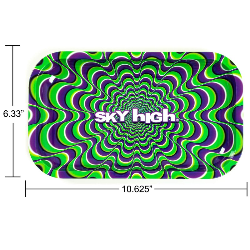 Metal Rolling Tray by SKYHIGH - Medium - Trippy -
