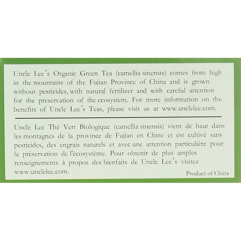 Uncle Lee'S Legends Of China Organic Green Tea - 100