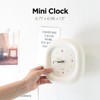 mooas Cute Mini Analog Marshmallow Clock 6.9 Inch Aesthetic Small